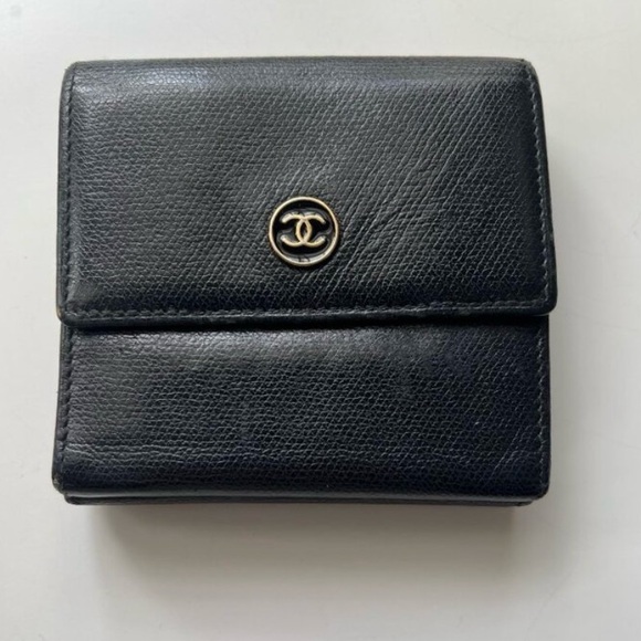 CHANEL Handbags - Authentic Black Chanel wallet in excellent condition!